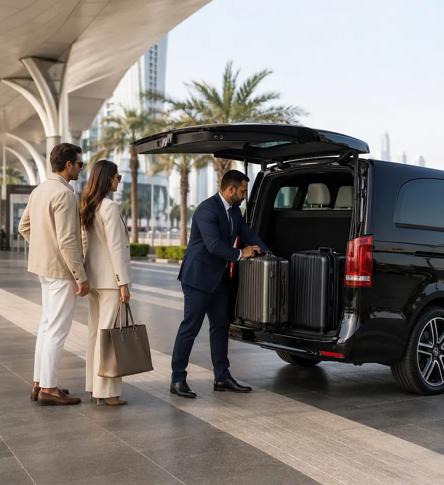 Airport Pickup and Drop Driver in Dubai service by FWF Safe Driver